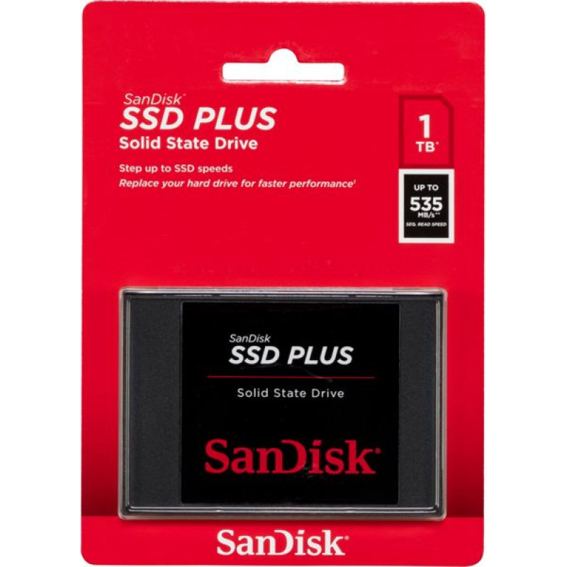 Sandisk SSD Plus             1TB Read 535 MB/s    SDSSDA-1T00-G27