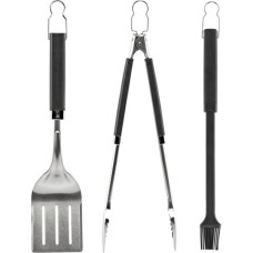 Weber Grill Cutlery Precision 3 pcs, Stainless Steel black