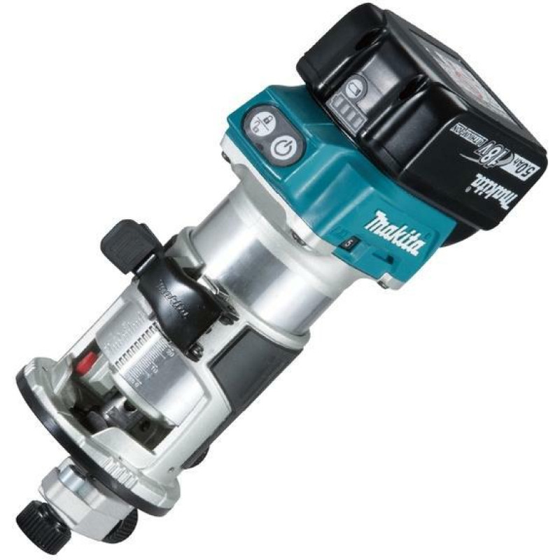 Makita FREZARKA DO KRAWĘDZI 18V 2x5,0Ah AKCESORIA MAKPAC DRT50RTJX2