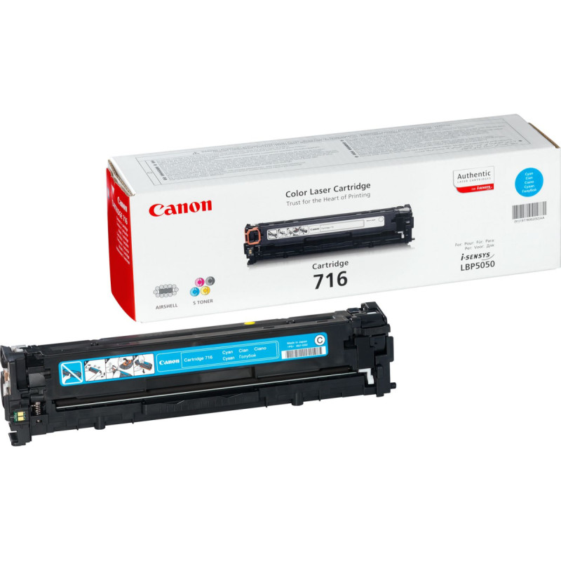 Canon 716 Cyan tonerio kasetė 1 vnt Originalus Žydras