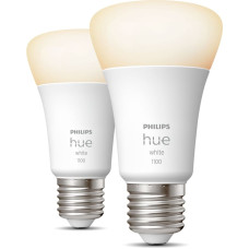 Philips Hue balta A60 – E27 išmanioji lemputė – 1100 (2 pakuotės)