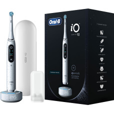 Oral-B iO Series 10 Suaugusiems Besisukantis vibruojantis dantų šepetėlis Balta