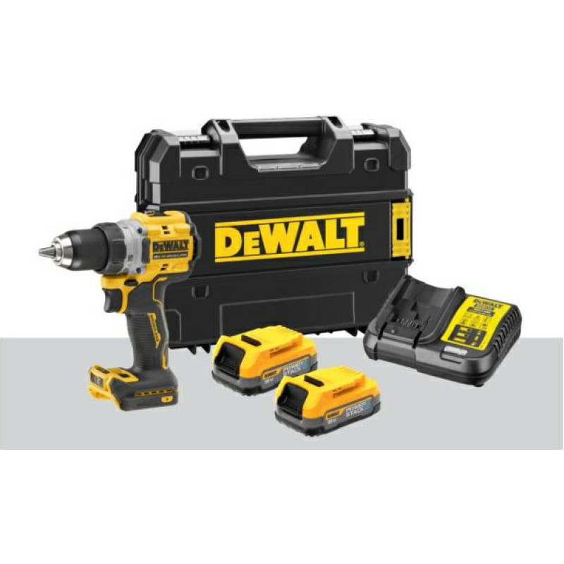 Dewalt WIERTARKO-WKRĘTARKA 18V 90Nm 2x1,7Ah POWERSTACK DCD800E2T