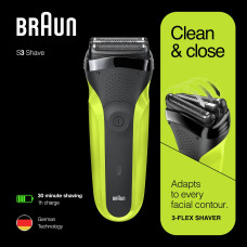 Braun Series 3 81702940 skustuvas vyrams Apkarpymo mašinėlė Juoda, Žalia