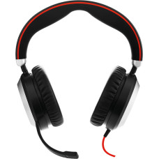 Jabra Evolve 80 UC Stereo Laisvų rankų įranga Vielinis Su lankeliu Biuras / skambučių centras Juoda