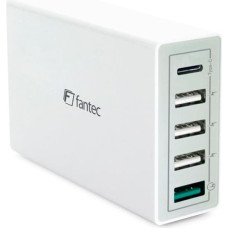 Fantec QC3-A51 Quick Charge 3.0 40W 5 USB Ports white