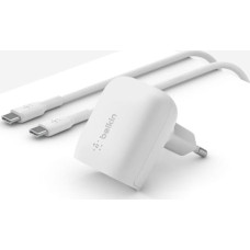 Belkin BOOST Charge 20W Charger white+ USB-C Cab.WCA006vf1MWH-B6