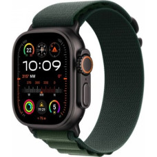 Apple Watch Ultra 2 GPS + Cellular 49 mm Black Titanium Case with Dark Green Alpine Loop - Medium