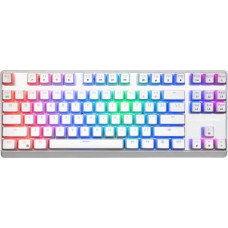 Modecom Mechanical keyboard RGB Pudding edition white