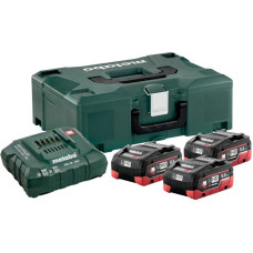 Metabo ZESTAW AKUMULATORÓW 3 x 5.5Ah LIHD + ŁADOWARKA ASC 30-36 V + WALIZKA METALOC