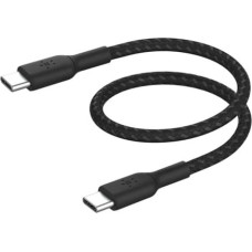 Belkin BOOST CHARGE braided Cab. USB-C/USB-C 15cm sw.CAB004BT0MBK