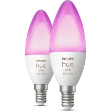 Philips Hue White and colour ambience Žvakė - E14 išmanioji lemputė - (2 pakuotės)