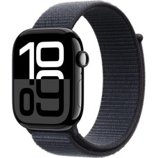 Apple Watch Series 10 GPS 46 mm Jet Black Aluminium Case with Ink Sport Loop