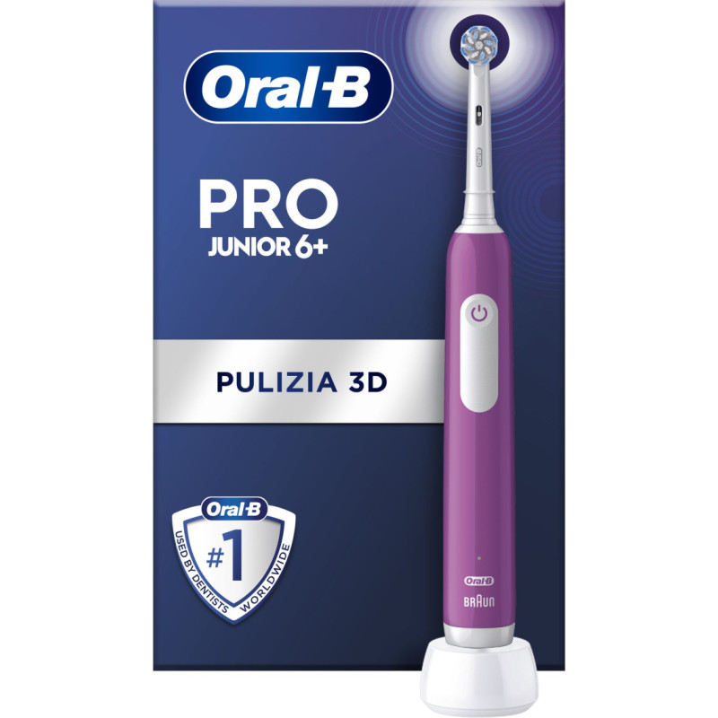 Oral-B Junior 8006540742891 elektrinis dantų šepetėlis Vaikiškas Besisukantis dantų šepetėlis Violetinė