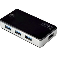 Digitus USB 3.0 Hub 4-port black/silver            DA-70231