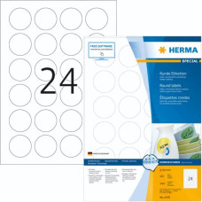 Herma Removable Round Labels  40 100 Sheet DIN A4 2400 pcs. 4476