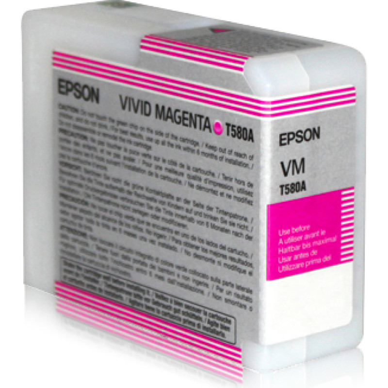 Epson rašalo kasetė Vivid Magenta T580A00