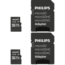 Philips MicroSDHC 2-Pack    32GB Class 10 UHS-I U1 incl. Adapter