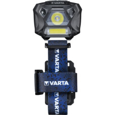 Varta WORK FLEX MOTION SENSOR H20 Juoda, Mėlyna Ant galvos tvirtinamas žibintuvėlis LED