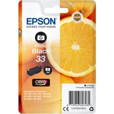 Epson Oranges C13T33414012 rašalo kasetė 1 vnt Originalus Standartinė išeiga Foto juoda