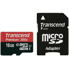 Transcend MEMORY MICRO SDHC 16GB W/ADAPT/UHS-I C10 TS16GUSDU1 TRANSCEND