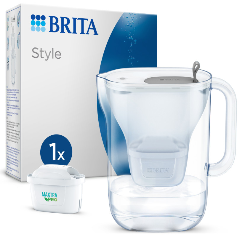 Brita 1051449 vandens filtras Ąsočio vandens filtras 2,4 L Permatomas, Balta