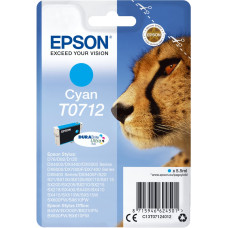 Epson T0712 rašalo kasetė 1 vnt Originalus Standartinė išeiga Žydras