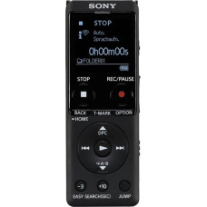 Sony ICD-UX570 Vidinė atmintis ir atminties kortelė Juoda