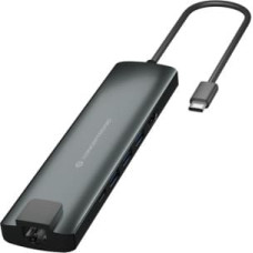 Conceptronic DONN06G USB 3.2 Gen 1 (3.1 Gen 1) Type-C Juoda, Sidabras