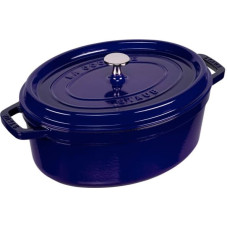 Staub Oval Cocotte, 29cm cast iron, dark blue