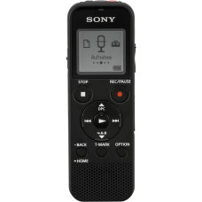 Sony ICD-PX370 diktofonas Vidinė atmintis ir atminties kortelė Juoda