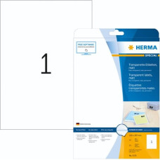 Herma Transparent Labels 210X297 25 Sheets DIN A4 25 pcs. 4375