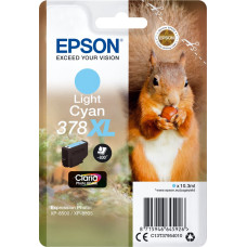 Epson Squirrel 378XL rašalo kasetė 1 vnt Originalus Didelė (XL) išeiga Šviesus Cyan