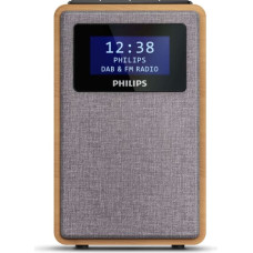 Philips TAR5005/10 radijo imtuvas Laikrodis Skaitmeninis Pilka, Medis