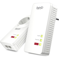 AVM FRITZ!Powerline 1260E WLAN Set 1200 Mbit/ai Ethernet LAN jungtis „Wi-Fi“ Balta