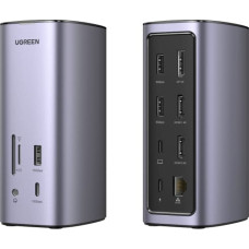 Ugreen USB-C Docking Station 12-in-1 Vielinis Sidabras