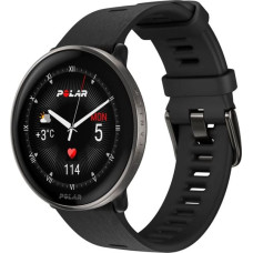 Polar Ignite 3 Titanium Silicone Band black