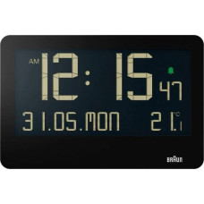 Braun BC 14 black Quartz Wall Clock digital