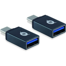 Conceptronic DONN03G kabelių lizdinio / kištukinio jungčių tipo keitiklis USB 3.1 Gen 1 Type-C USB 3.1 Gen 1 Type-A Juoda