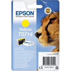 Epson T0714 rašalo kasetė 1 vnt Originalus Standartinė išeiga Geltona