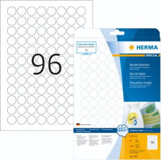 Herma Removable Round Labels  20 25 Sheets DIN A4 2400 pcs. 4386