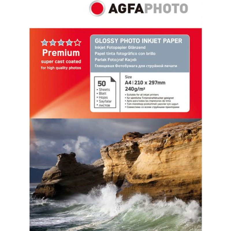 Agfaphoto Premium Glossy Photo Paper 240 g A 4 50 Sheets