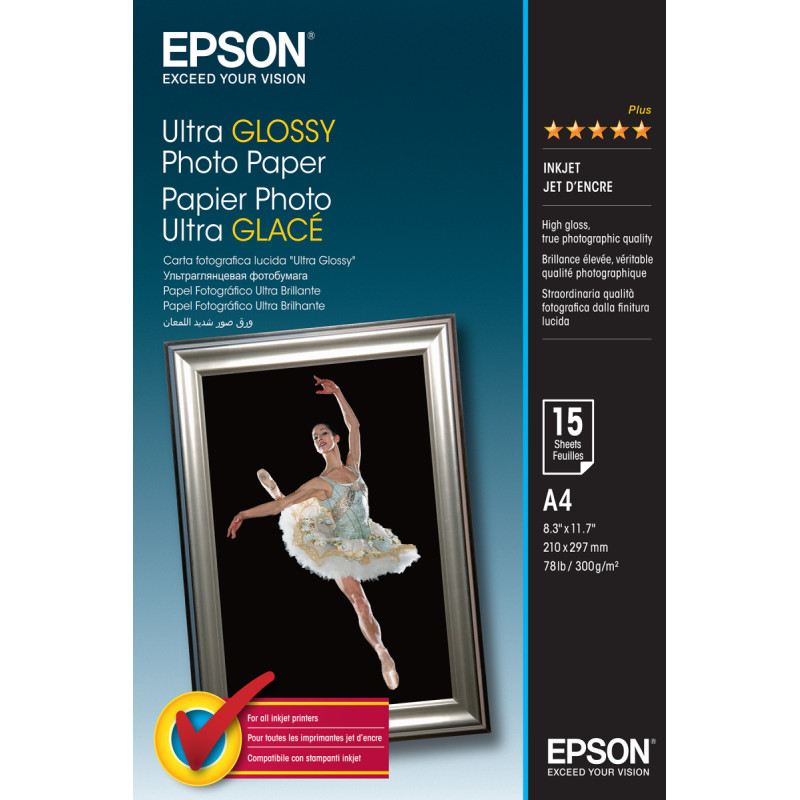 Epson Ultra Glossy Photo Paper, DIN A4, 300g/m², 15 sheets