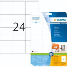 Herma Labels 70x36 white matte 10 sheets DIN A4 240 Pcs.   8638