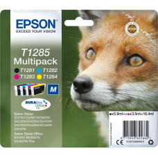 Epson Fox T1285 rašalo kasetė 1 vnt Originalus Juoda, Žydras, Rausvai raudona, Geltona