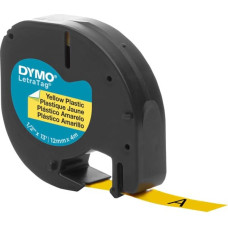 Dymo Letratag Band Plastik yellow 12 mm x 4 m