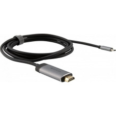 Verbatim 49144 vaizdo kabelio adapteris 1,5 m C tipo USB HDMI Juoda, Sidabras