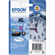 Epson Alarm clock C13T27154012 rašalo kasetė 1 vnt Originalus Didelė (XL) išeiga Žydras, Rausvai raudona, Geltona