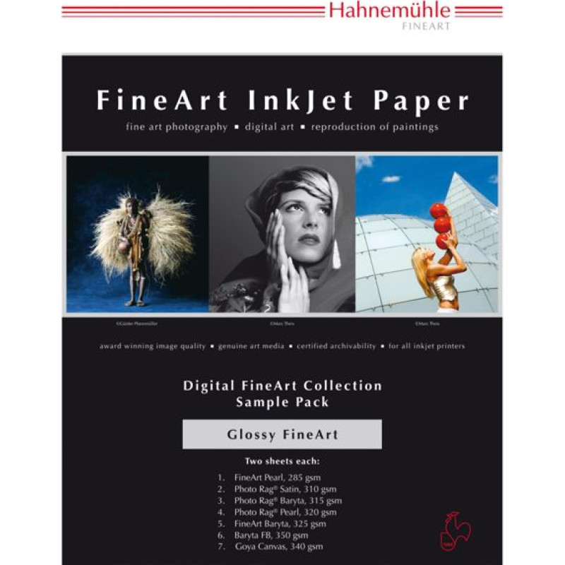 Hahnemühle Digital FineArt A 4 Testpack glossy papers