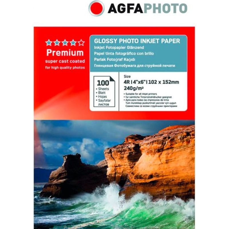 Agfaphoto Premium Photo Glossy Paper 240 g 10x15 cm 100 Sheets